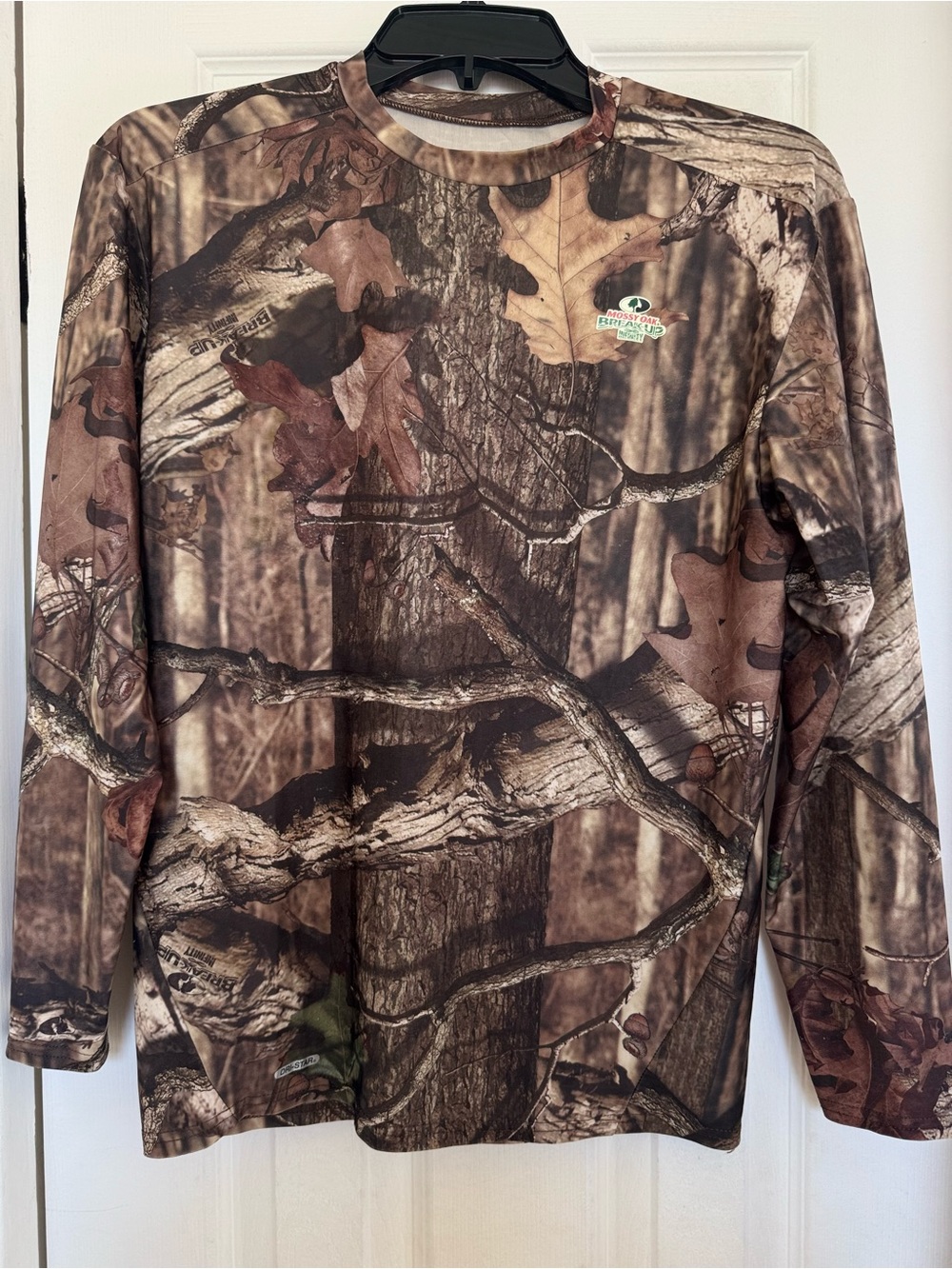 STARTER Men's Long Sleeve Camo Tee in Brown Woodland Print